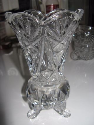 Vase Bleikristall 18 Cm Hoch 3 Füßchen Bild
