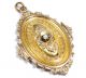 Um 1880: Antikes Bild Medaillon Gold Mit Saatperle.  Anhänger Historismus Fotos Schmuck & Accessoires Bild 2