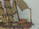 Dachbodenfund : Altes Segel Schiff Aus Holz Z.  Herrichten Um 1900 - 1930 Holzspielzeug Bild 4