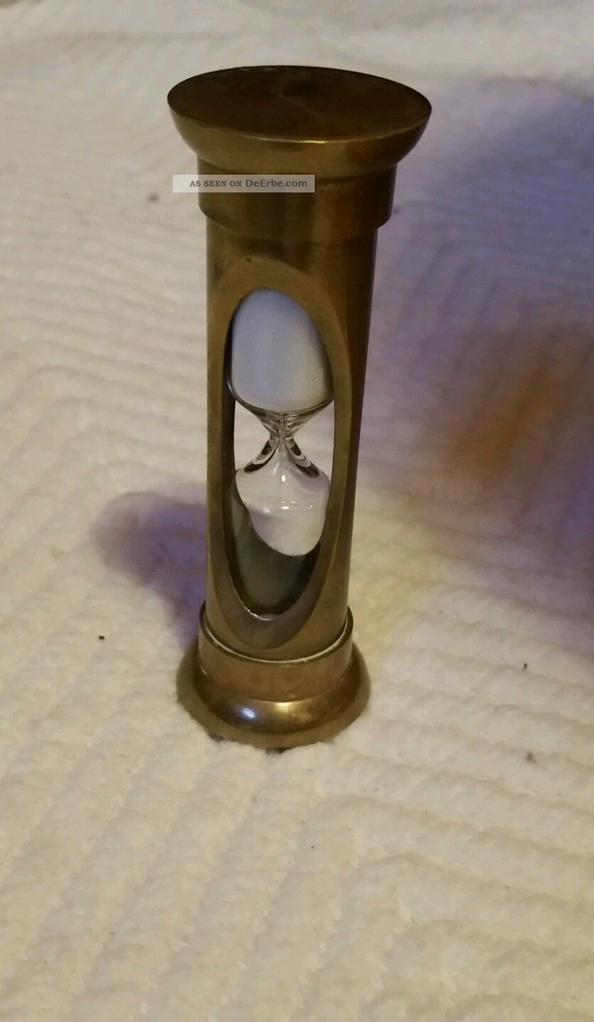 messing-sanduhr-glasenuhr-eieruhr-maritim-dachbodenfund-sammlung