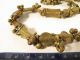Strang Alte Bronze Metallperlen Akan Baule Old Brass Beads Westafrika Afrozip Afrika Bild 1