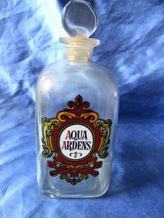 Nachlass Wunderschön Alte Apothekerflaschen Apothekenflasche Flasche Aqua Ardens Bild