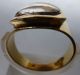Antiker Haar - Ring,  Gold 22 Kt.  Monogramm Kc Unter Bergkristall,  Sehr Selten Ringe Bild 1