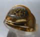 Antiker Haar - Ring,  Gold 22 Kt.  Monogramm Kc Unter Bergkristall,  Sehr Selten Ringe Bild 2