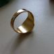 Antiker Haar - Ring,  Gold 22 Kt.  Monogramm Kc Unter Bergkristall,  Sehr Selten Ringe Bild 7