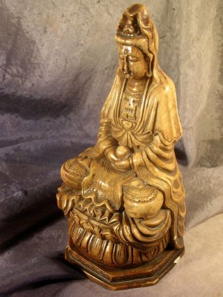 Alte Figur Eines Buddhas Auf Einem Lotussockel,  China/ostasien,  Alter ? Bild