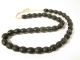 Alte Böhmische Glasperlen Schwarze Oliven Black Old Bohemian Trade Beads Afrozip Afrika Bild 1