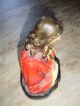 Antike Jesus Büste,  Hl.  Figur,  Sakrale Skulptur,  Seltene Form Für Hausaltar 1900-1949 Bild 3