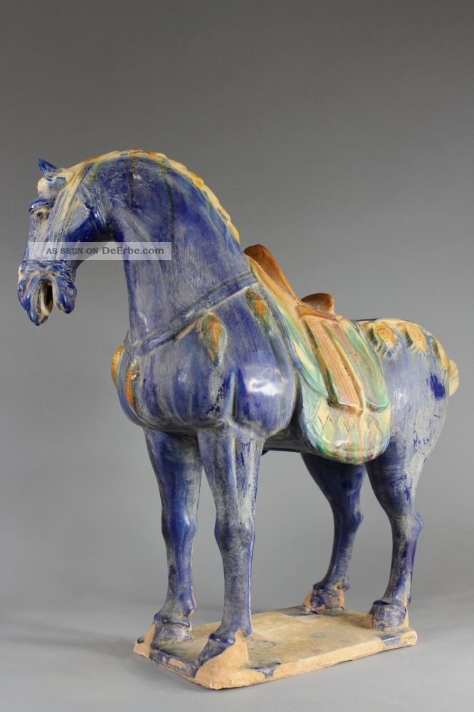 Chinesisches Tang Pferd Figur Pferdeskulptur Asiatika China FÜr Sammler Entstehungszeit nach 1945 Bild