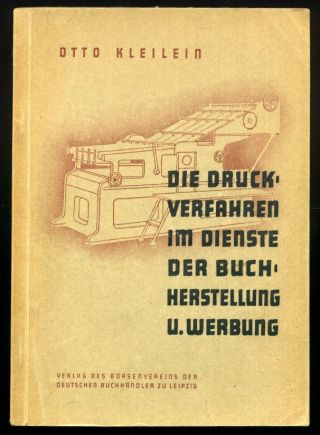 F2b Druckverfahren Buchherstellung Werbung Otto Kleilein Buchdruck Typographie Bild