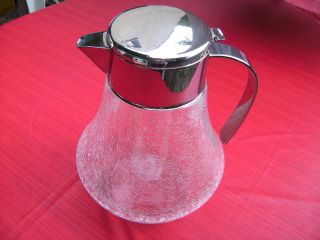 Kalte Ente Karaffe Saftkrug Glas Kanne 3 Liter Craquele Bild