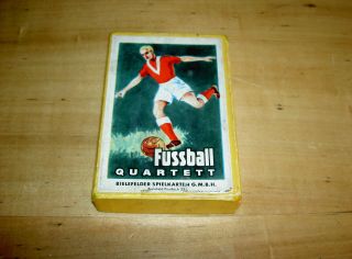 Bielefelder Spielkarten Fussball Quartett Kompl.  Ovp Bild