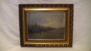 Altes Öl Gemälde,  Landschaft,  Romantiker,  Signiert Im Prunk Gold Holzrahmen Bild
