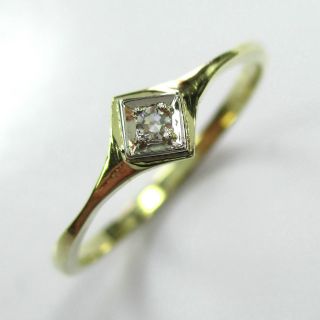 367 - Zierlicher Ring Aus Gelbgold 585 Mit Diamant - - - Video - 1671 - Bild