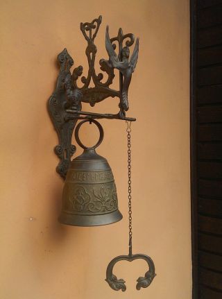 Fantastische Alte Türglocke Aus Messing,  Haustürglocke,  Bell Bild
