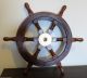 Deko Steuerrad Schiffssteuerrad Holz Schiff Boot Maritime Dekoration 47 Cm Maritime Dekoration Bild 1