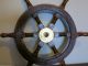 Deko Steuerrad Schiffssteuerrad Holz Schiff Boot Maritime Dekoration 47 Cm Maritime Dekoration Bild 2