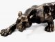 Tierskulptur Panther Tierfigur Raubtier Grosskatze Guss Gefertigt nach 1945 Bild 1