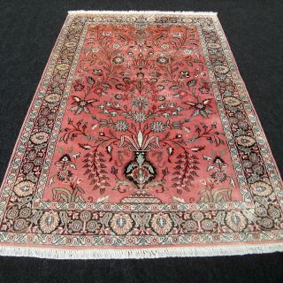 Orient Teppich Seidenteppich Kaschmir 183 X 123 Cm Seide Silk Kashmir Carpet Rug Bild