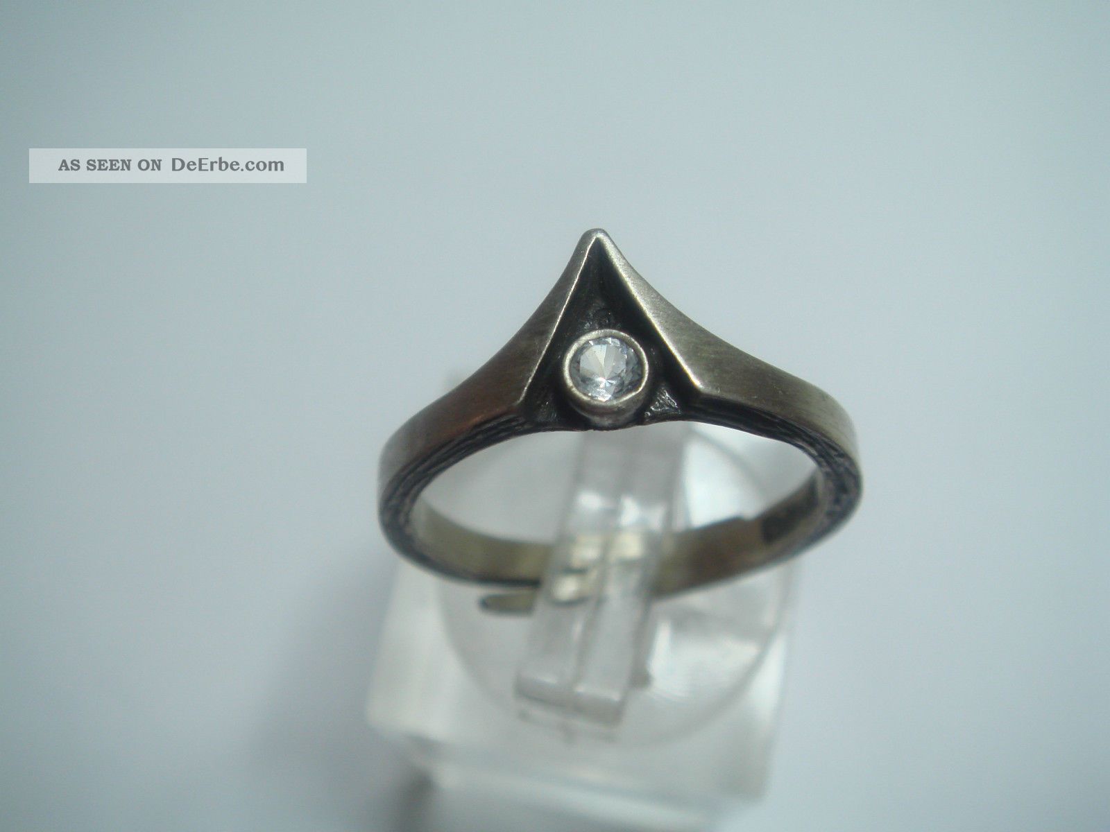 Vintage Ring Von Ninex Korut Oy Finnland Echt Silber 925 Mit Bergkristall 1970 Ringe Bild