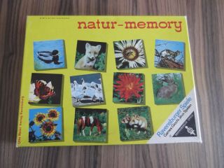 Natur - Memory Otto Maier Verlag Ravensburg 1967 - Komplett Mit Anleitung Bild