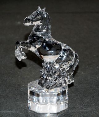 Nachtmann Kristall Pferd Auf Sockel,  Ca.  13 Cm Bild