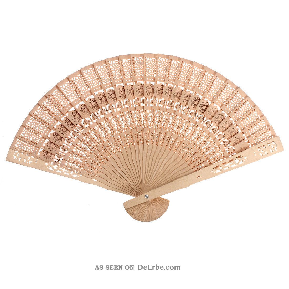 Retro Japanisch Chinese Stil Hohl Klapp Aus Holz Geschnitzte Hand Fan Asiatika: China Bild
