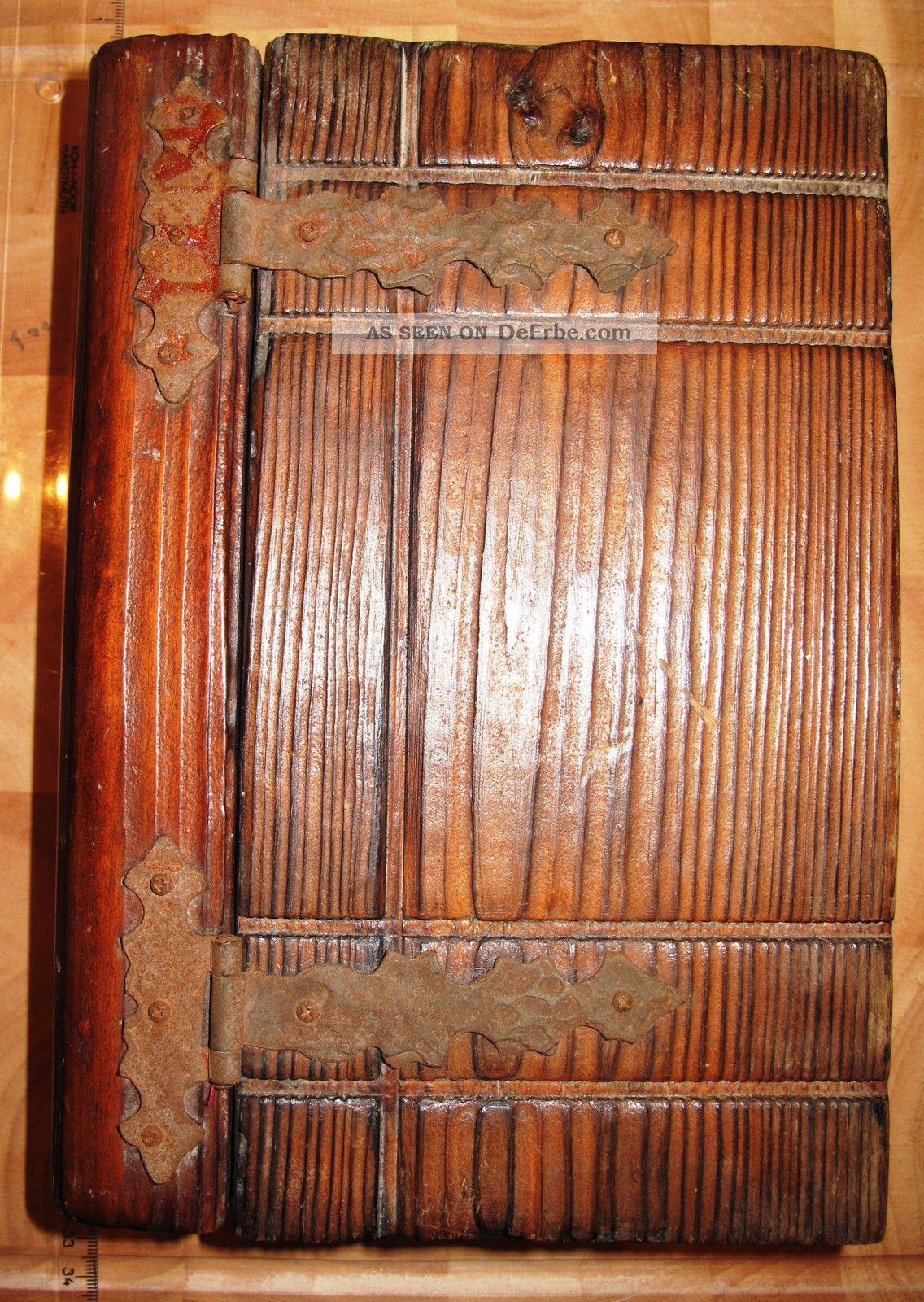 Buchversteck,  Holzbuch,  Buchtresor Unikat,  Handarbeit Um 1900 Holzarbeiten Bild