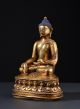 Buddha Ratnasambhava.  Vergoldete / Gilded Statue.  (tibet) Entstehungszeit nach 1945 Bild 1