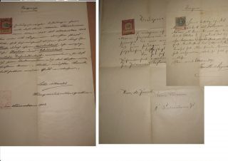 1892/1912 Drei Zeugnisse FÜr Eine KÖchin (mit Stempelmarken) Bild