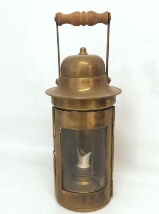 Schiffs Lampe/ Leuchte Aus Messing Sherwoods Öl - Leuchte Bild