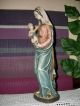 Holzfigur - Heiligenfigur - Madonna Mit Kind - Geschnitzt - Bunt - Südtirol - Deko - Holzarbeiten Bild 1
