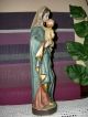 Holzfigur - Heiligenfigur - Madonna Mit Kind - Geschnitzt - Bunt - Südtirol - Deko - Holzarbeiten Bild 3