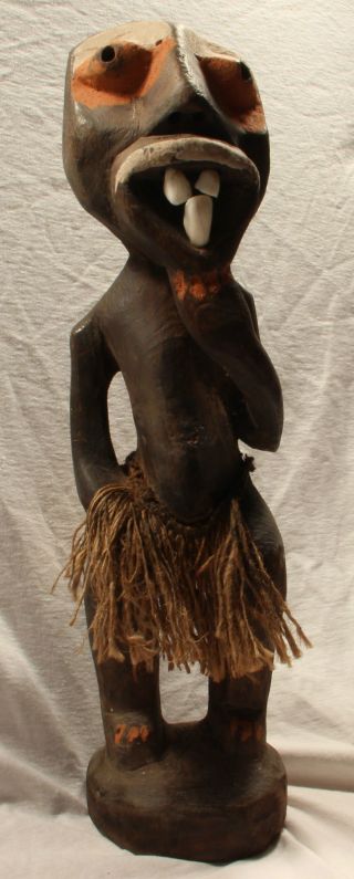 Antike Afrikanische Holzfigur / Skulptur Um 1900 Wohl Nigeria African Tribal Art Bild
