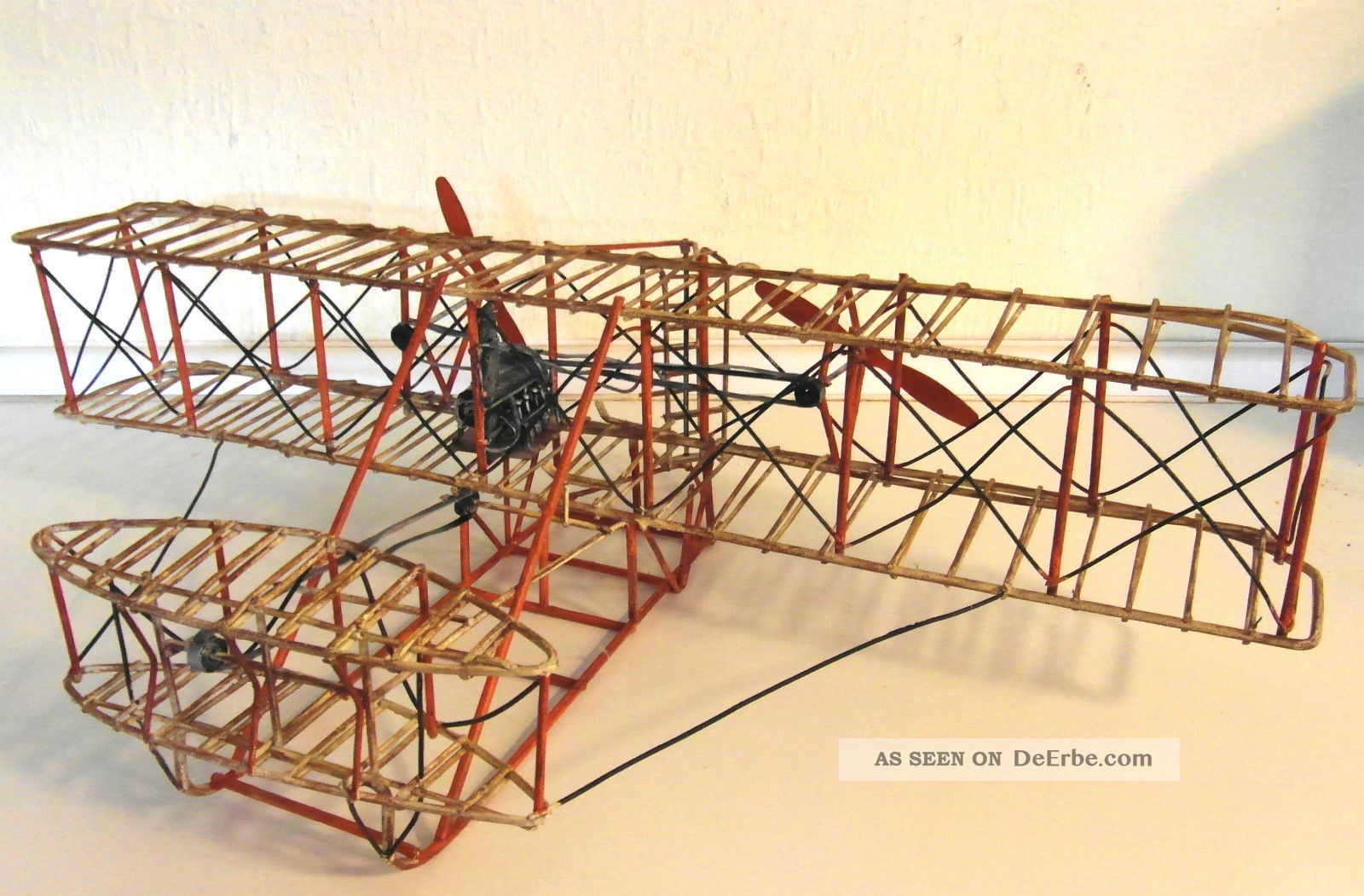 25 0000 30: Blechmodell Des Ersten Motorflugzeuges Kitty Hawk.  Top Deko Modell Gefertigt nach 1970 Bild