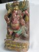 Wandreliefe Ganescha Hinduistische Gottheit Holz Schnitzerei Asiatika: China Bild 5