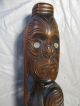 Reiseandenken Neuseeland,  Maori Holzfigur,  Schönes Dunkles Holz, Internationale Antiq. & Kunst Bild 5