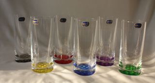 6 X 300 Ml Longdrink Wasserglas Glas Trinkglas Bohemia & Ovp Bild