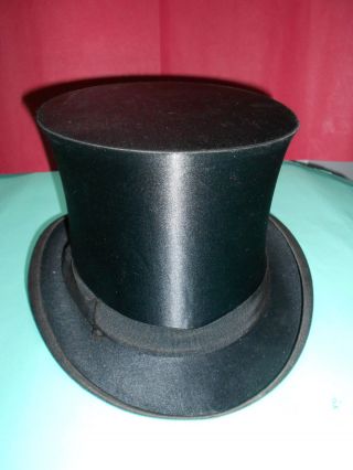 Antik Chapeau Claque Zylinder Uralt Hut Kopfbedeckung Bild