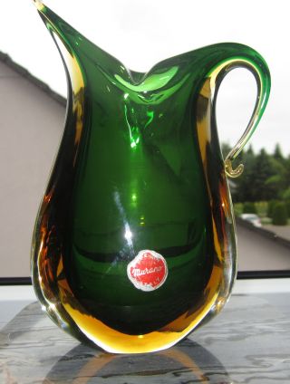 Murano Glas Vase - Sommerso - 50er/60er Jahre Bild