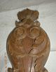 Holzschnitzerei Eiche Braun Antik Schöne Schnecken U.  Blumen 22x9x1,  9 Cm Holzarbeiten Bild 1