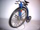 Miniatur Fahrrad Hochrad Modellbau Deko Teddybär Wheeler Velociped Velo Vintage Gefertigt nach 1970 Bild 9
