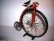 Miniatur Fahrrad Hochrad Modellbau Deko Teddybär Wheeler Velociped Velo Vintage Gefertigt nach 1970 Bild 8