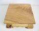 Opiumtisch 25x25cm Massiv Beistelltisch Hocker Holz Tisch Wohnzimmer Natur Entstehungszeit nach 1945 Bild 2