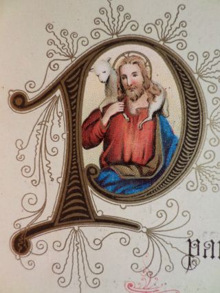 Altes Heiligenbild - Andenken Thurmkreuzsetzung Maria Scharten 1897 - Holy Card Bild