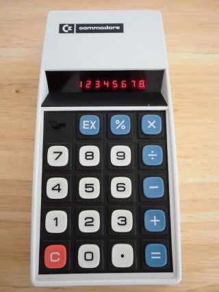 Commodore Taschenrechner Model 886d Inkl.  Tasche,  Ba - Top - Bild