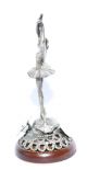 Cliff Silber Skulptur Figur Ballerina 925er Sterling Silber Objekte nach 1945 Bild 2