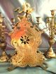 Kaminuhren Zwei Kronleuchter Bronze Fhs Franz Hermle Glockenspiel Antike Originale vor 1950 Bild 4