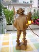 Holzfigur - Nachtwächter Mit Laterne - Elektrisch - Deko - Geschnitzt - Holzarbeiten Bild 2