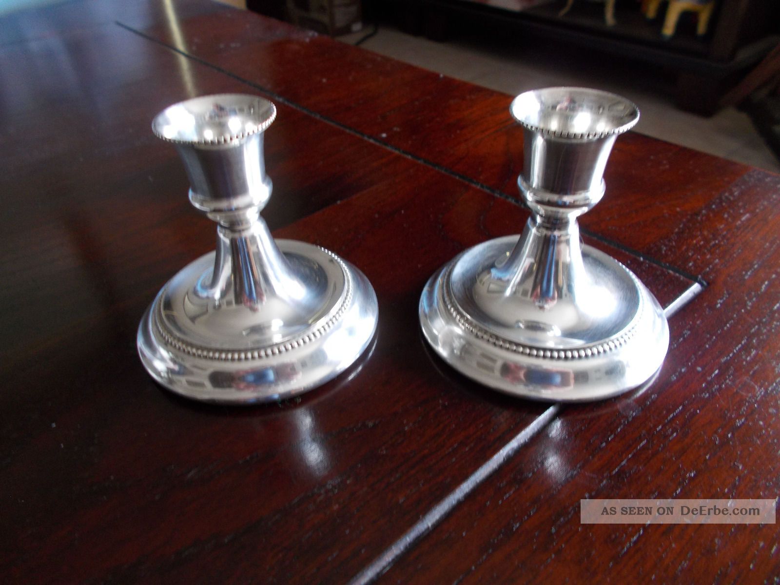 schöner 830 Silber Kerzenständer Kerzenhalter - dänisches